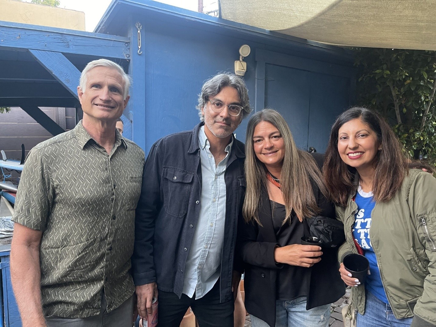 Gary Tomchuk with three others at the Carbonauts event in Venice, CA